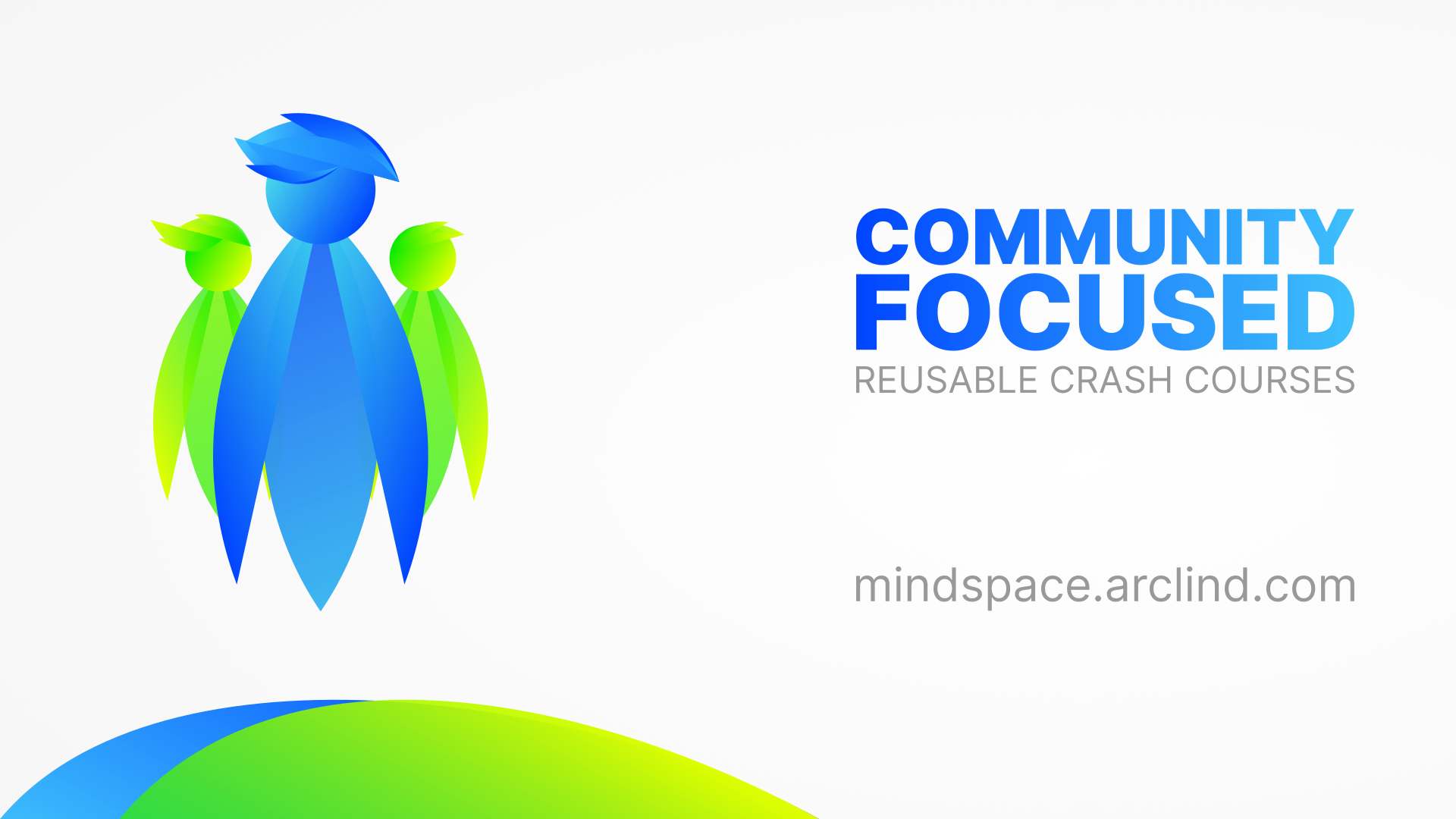 An illustration depicting community focus of Arclind Mindspace free crash courses.